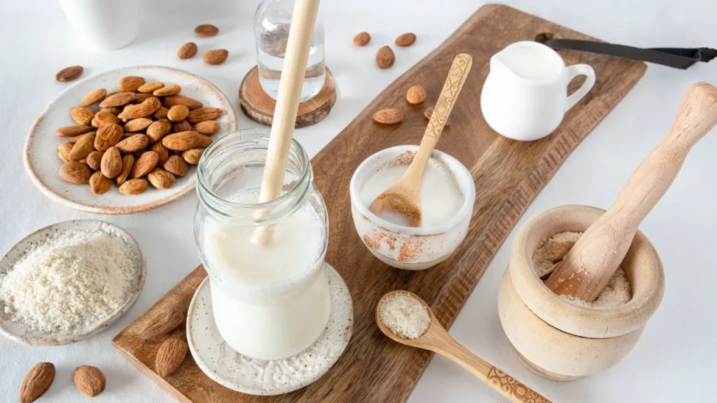 homemade almond milk